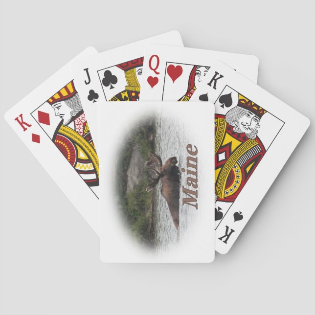 Maine Bull Moose Playing Cards (Back)