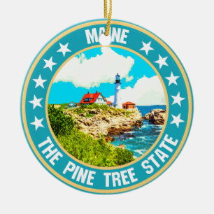 Maine                                              ceramic tree decoration