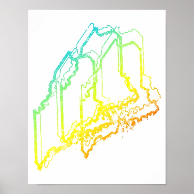 maine chill blur poster (Front)