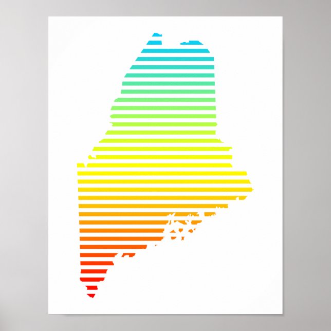 maine chill fade poster (Front)