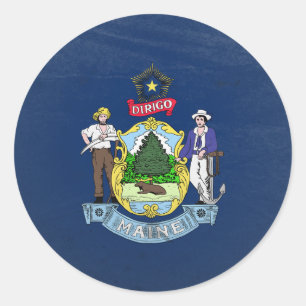 Maine Classic Round Sticker