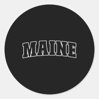Maine Classic Round Sticker