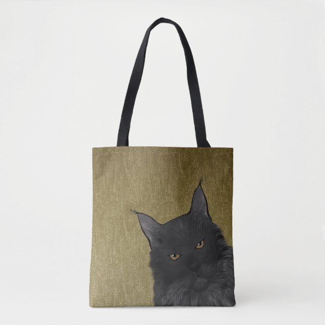 Maine Coon Allover Tote Bag (Front)
