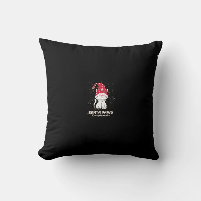 Maine coon cat Christmas  Cushion (Front)