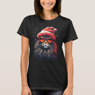 Maine Coon Cat Christmas Graphic Tees for Men Wome