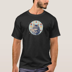 Maine Coon Cat Christmas Ornament Love Cats Raglan T-Shirt