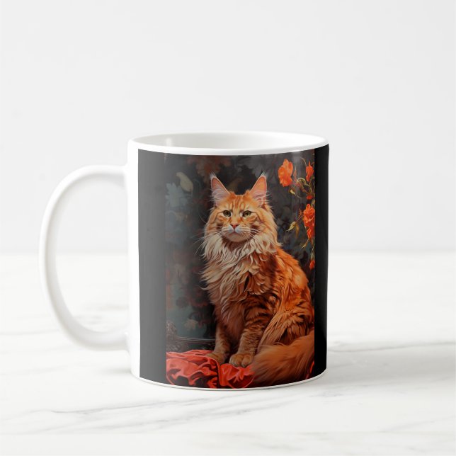 Maine Coon cat Coffee Mug (Left)