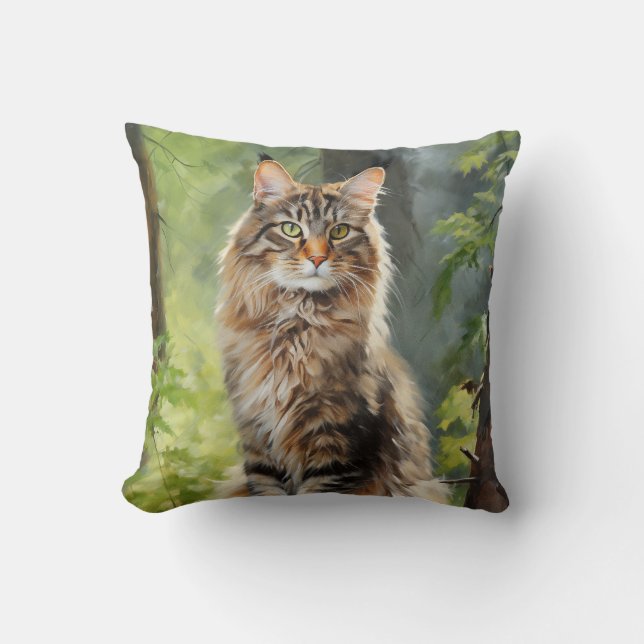 Maine Coon cat Cushion (Front)