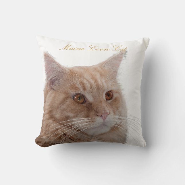 Maine Coon Cat Cushion (Front)