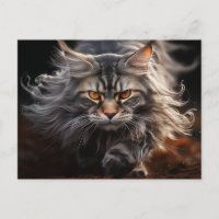 Maine Coon Cat hunting