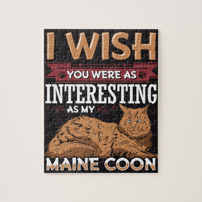 Maine Coon Cat Jigsaw Puzzle (Vertical)