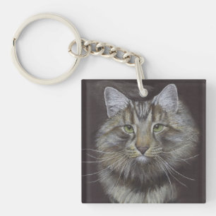 Maine Coon Cat Key Ring