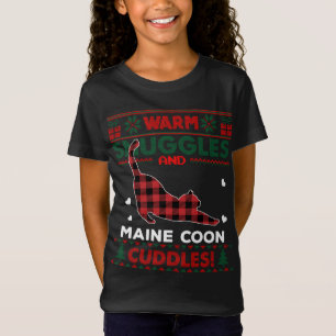 Maine Coon Cat Lover Cute Cat Xmas Ugly Christmas  T-Shirt