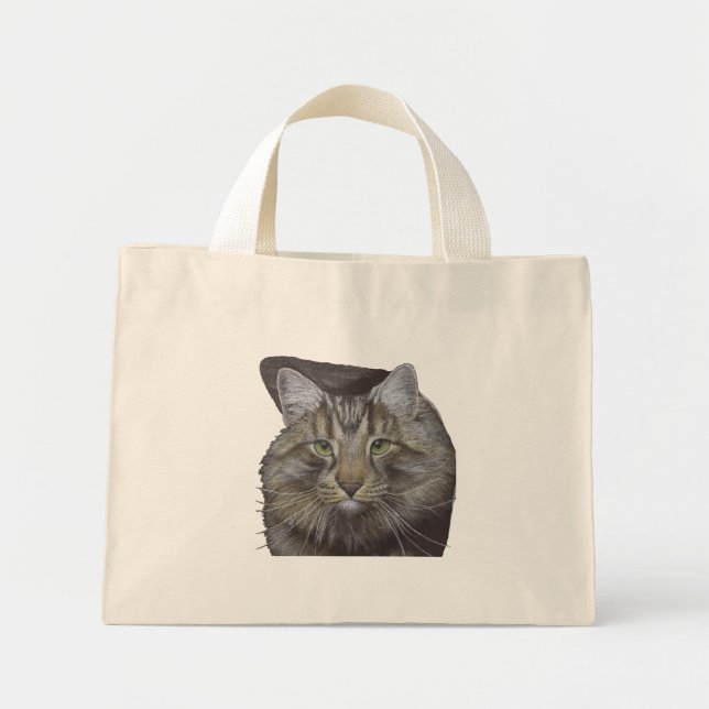 Maine Coon Cat Mini Tote Bag (Front)