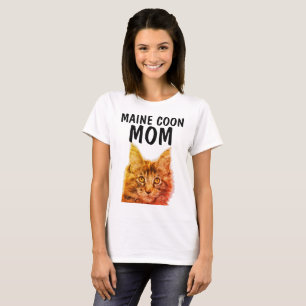 MAINE COON CAT MOM t-shirts