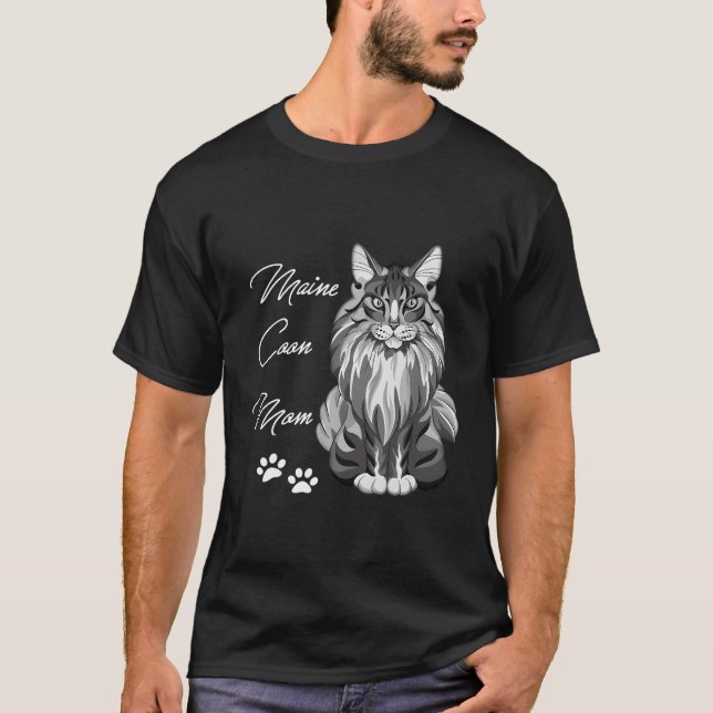 Maine Coon Cat Mum T-Shirt (Front)