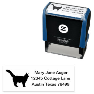 Maine Coon Cat Personalised Self-inking Stamp