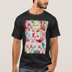 Maine Coon Cat Pop Wall Graffiti Whimsical Feline T-Shirt