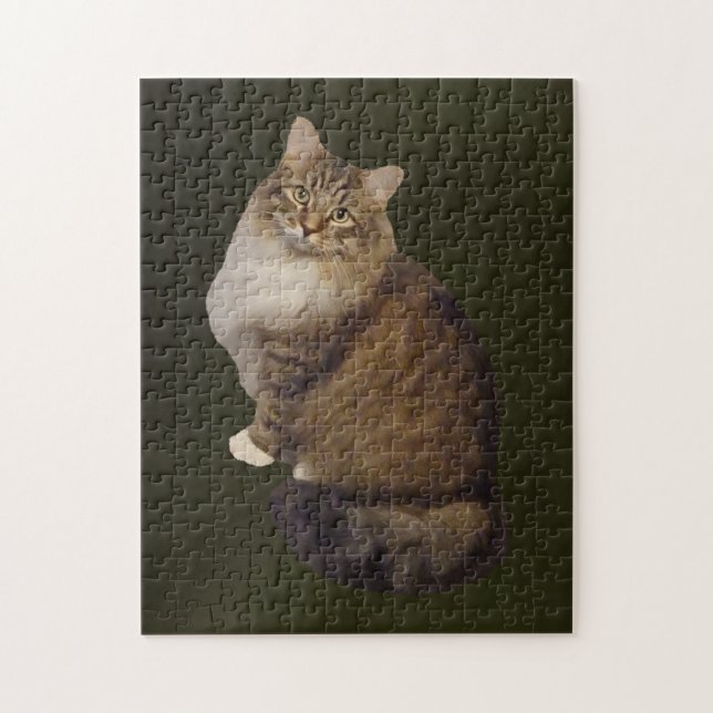 Maine Coon Cat Portrait Jigsaw Puzzle (Vertical)