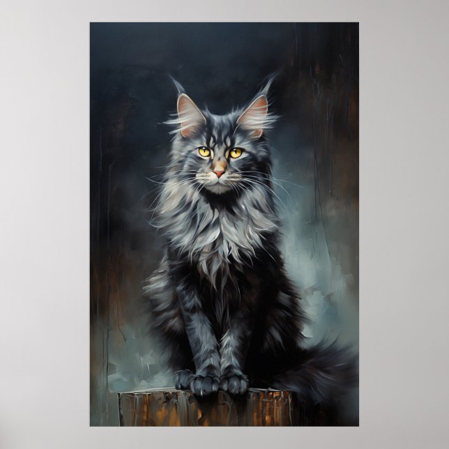 Maine Coon cat Poster (Front)