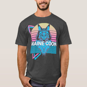 Maine Coon Cat Retro T-Shirt