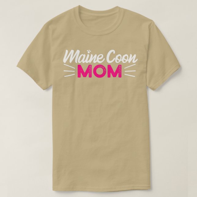 Maine Coon Cat  T-Shirt (Design Front)