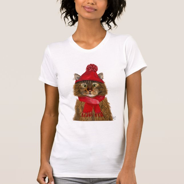 Maine Coon Cat T-Shirt (Front)