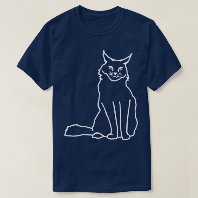 Maine coon cat  T-Shirt (Design Front)