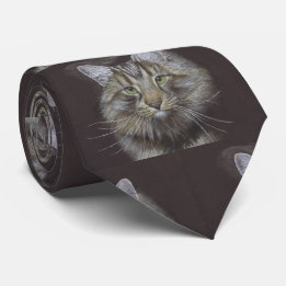 Maine Coon Cat Tie