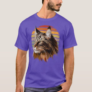 Maine Coon Cat Vintage Retro  T-Shirt