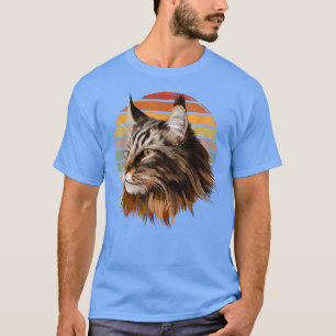 Maine Coon Cat Vintage Retro  T-Shirt