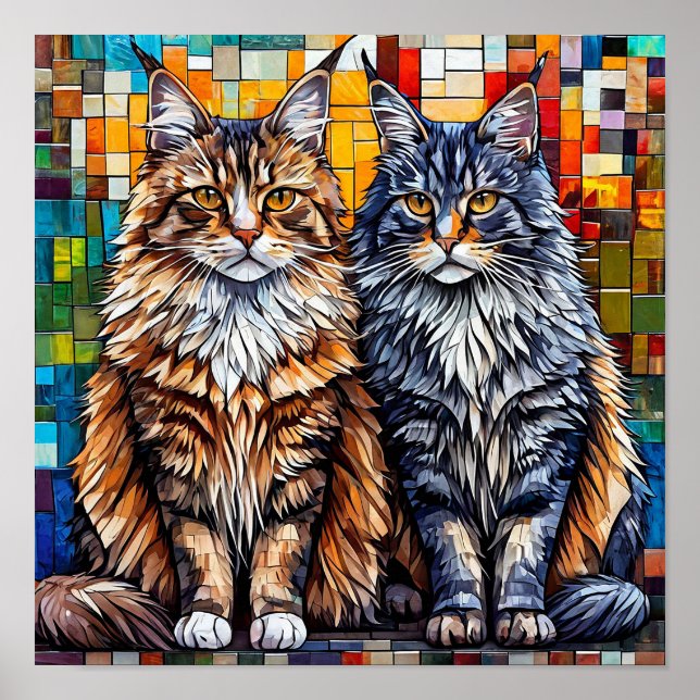Maine Coon Cats Poster (Front)