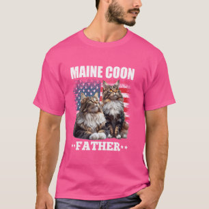 MAINE COON FATHER America Maine Coon Owner USA T-Shirt