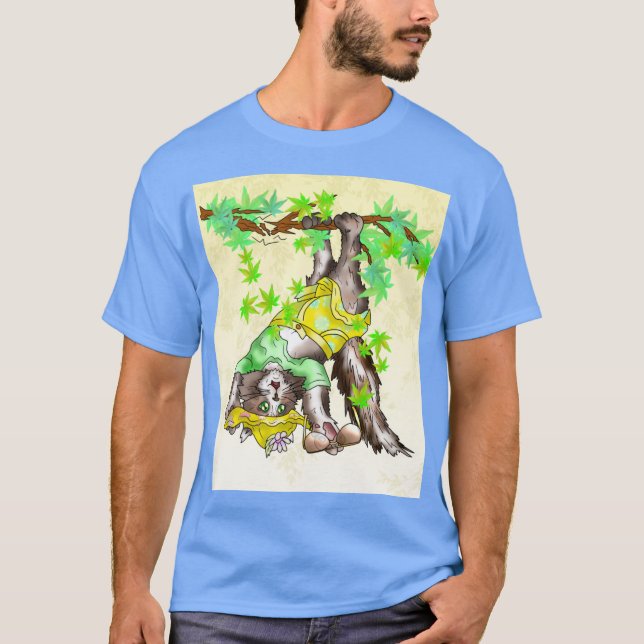 maine coon in summer T-Shirt (Front)