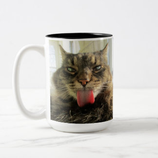 Maine Coon Kitty Cat Two-Tone Coffee Mug