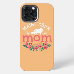 Maine Coon Mum Lover Gifts For Women Mum Cat iPhone 13 Pro Max Case