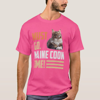 Maine Coon MUST GO. MAINE COON. BYE Funny Vintage T-Shirt