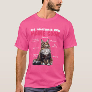 Maine Coon Owner ANATOMY OF A MAINE COON Cat Daddy T-Shirt