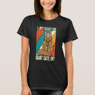 Maine Coon Retro Vintage Cat T-Shirt
