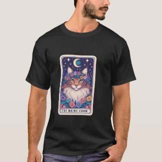 Maine Coon Tarot Card T-Shirt