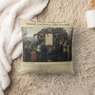 Maine Enters The Union March 15, 1820 Cushion