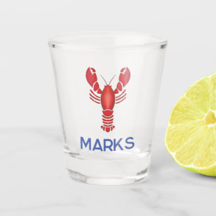 Maine Event Lobster Fest New England Wedding Favou Shot Glass