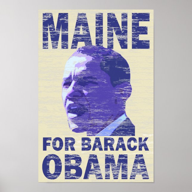 Maine for Barack Obama Poster (Front)