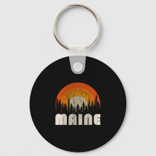 Maine - funny nature vintage hiking 60s 70s 80s key ring