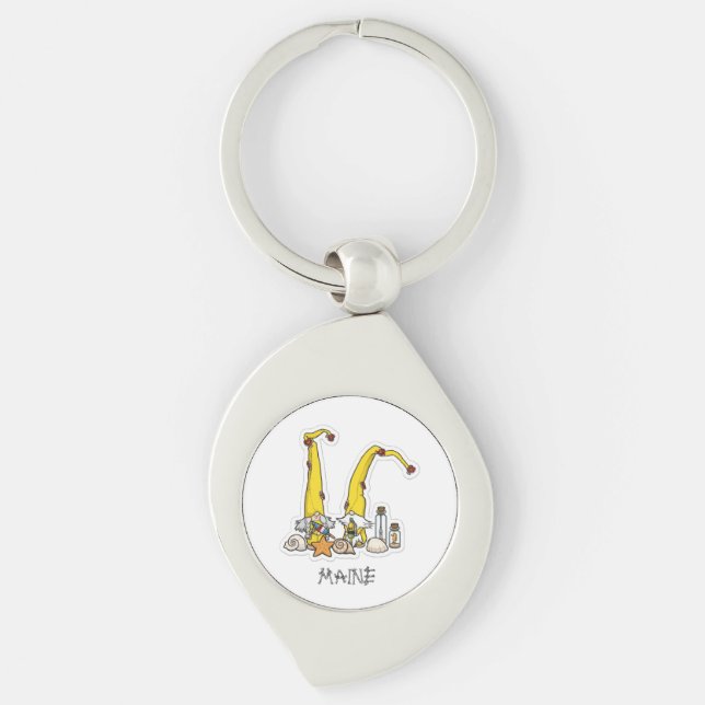 Maine Gnomes  Key Ring (Front)