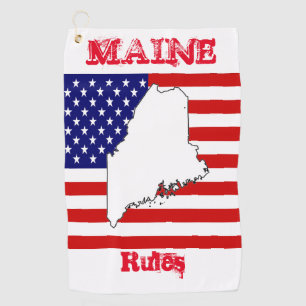 MAINE GOLF TOWEL