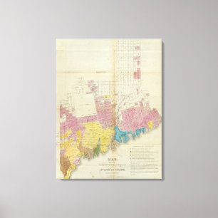 Maine grants and land sales, Maine Canvas Print