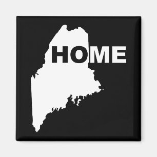 Maine Home Away From State Fridge Magnet