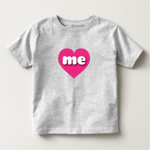 Maine hot pink heart - I love me Toddler T-Shirt