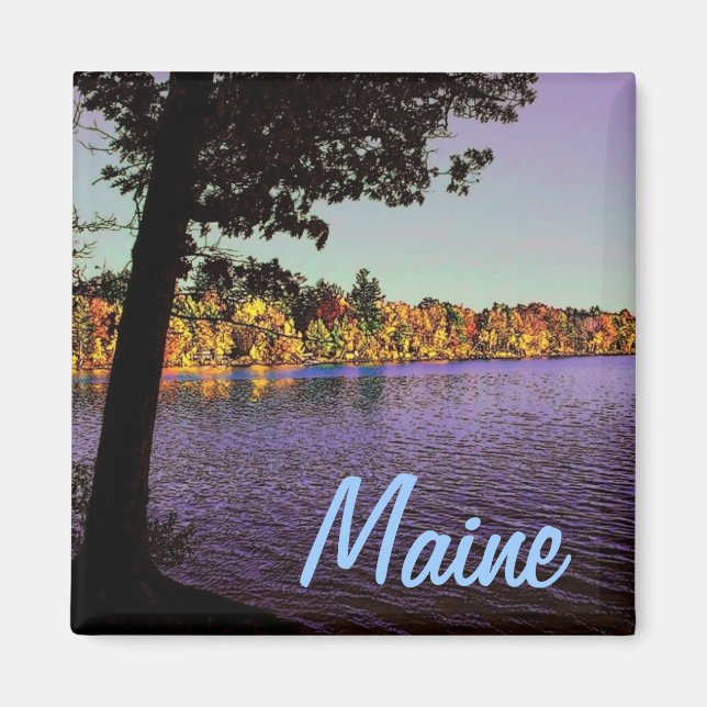 Maine Lake Magnet (Front)